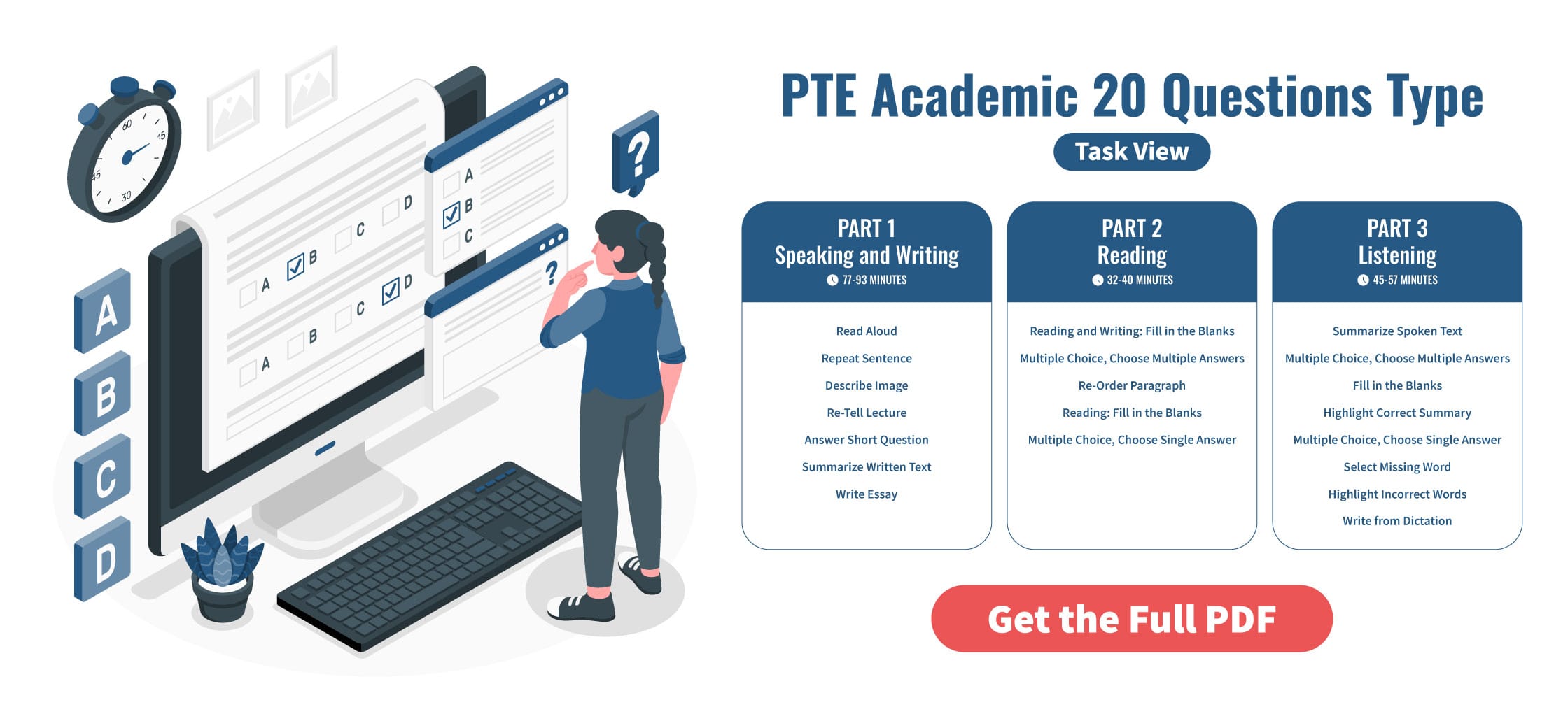 PTE Academic 20 Questions Type