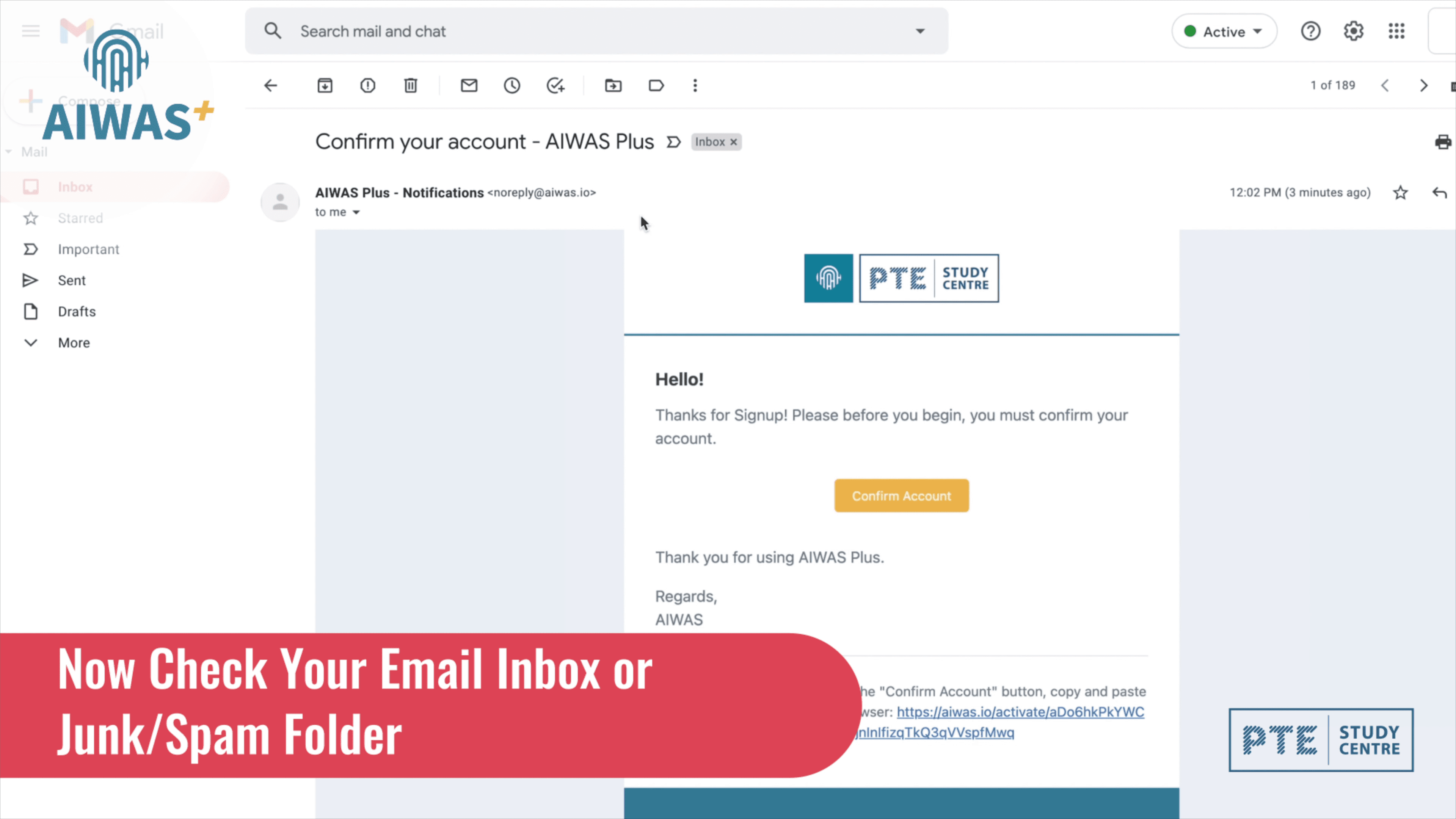 Check your email