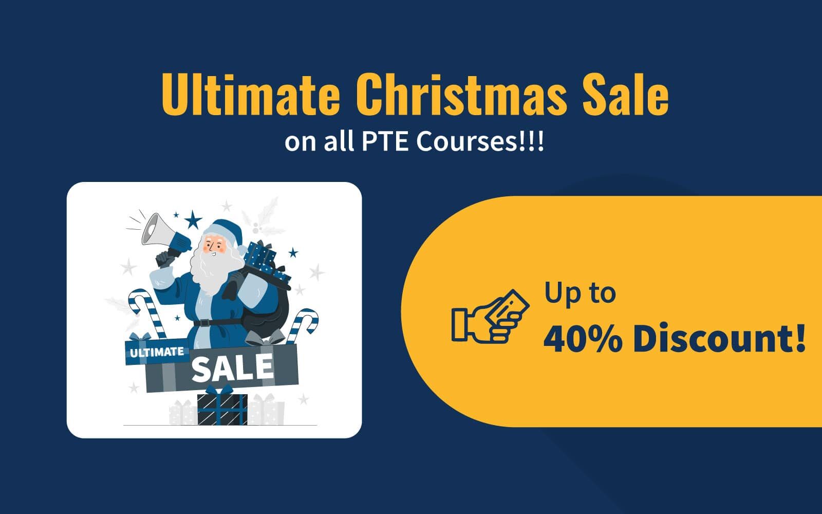 Ultimate Christmas Sale on PTE Courses
