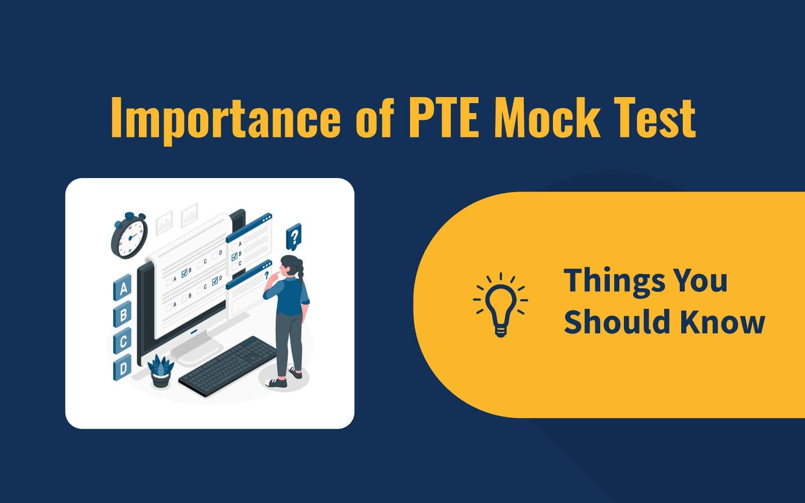 Importance of PTE Mock Test image