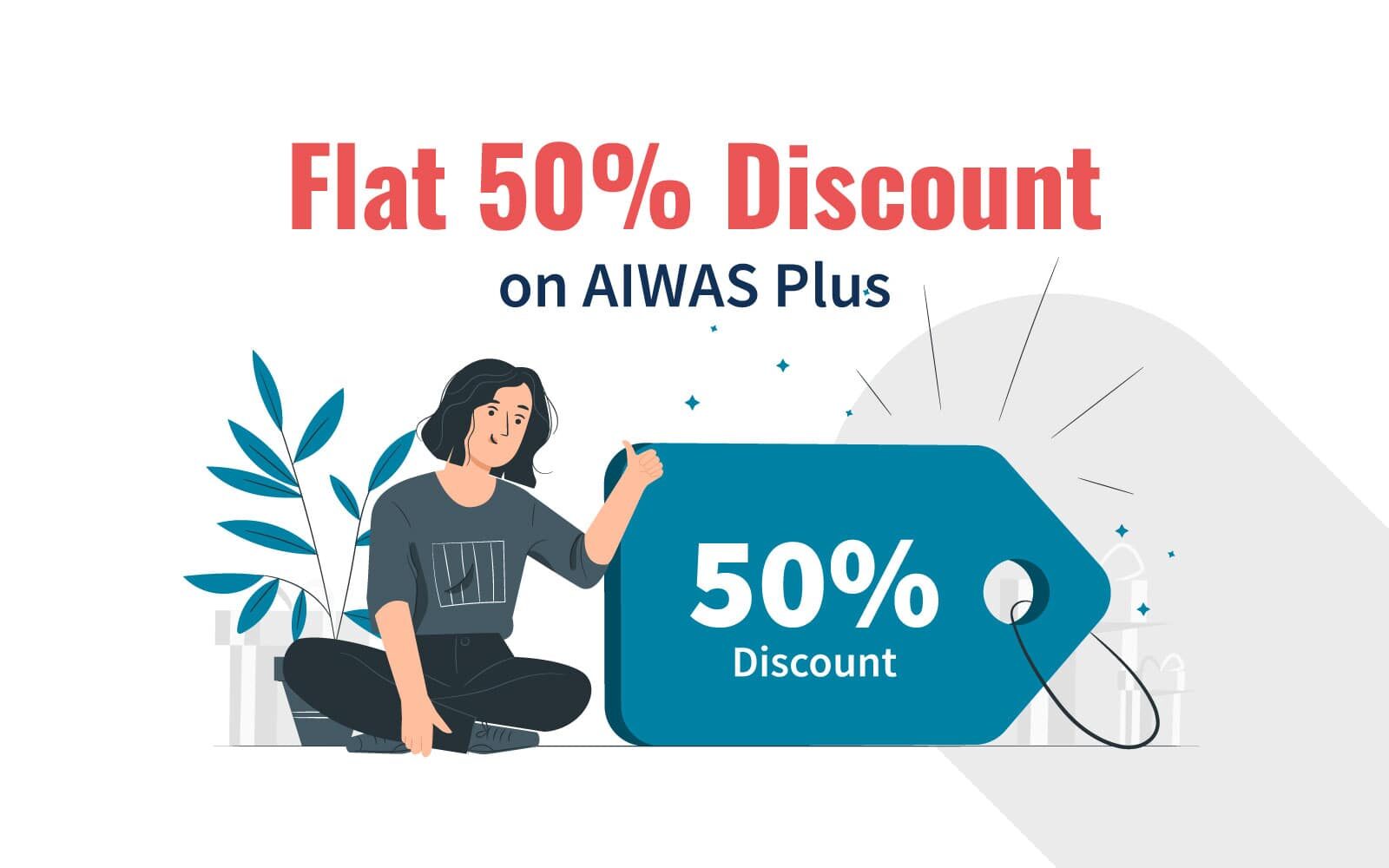AIWAS Plus Sale &#8211; Flat 50% image