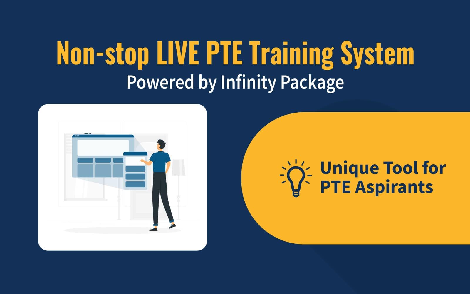 Non-stop LIVE PTE Training System Powered by Infinity Package image