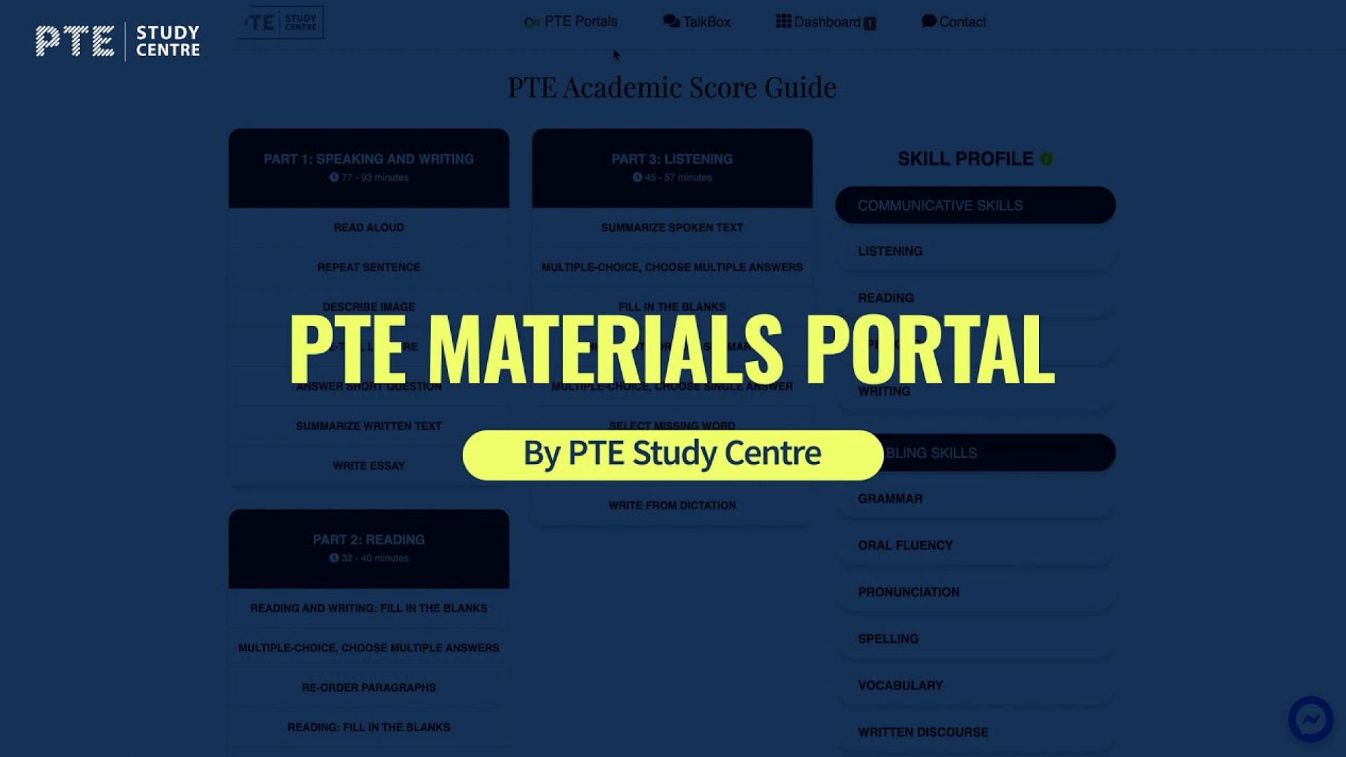 PTE Materials Portal YT