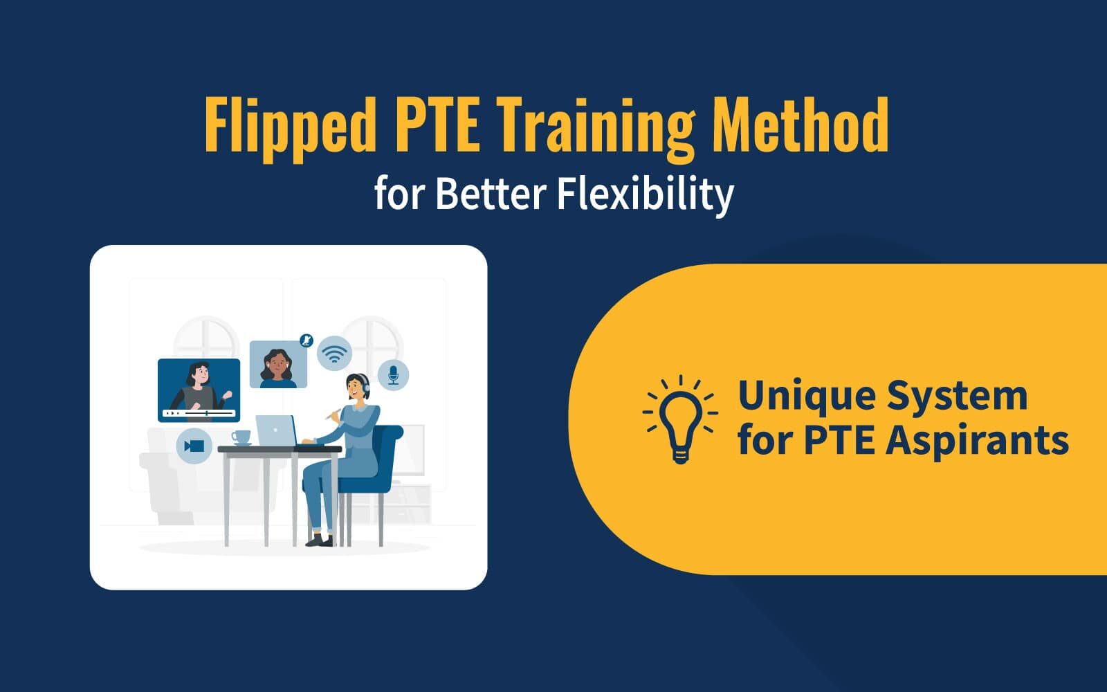 Flipped PTE Training Method for Better Flexibility