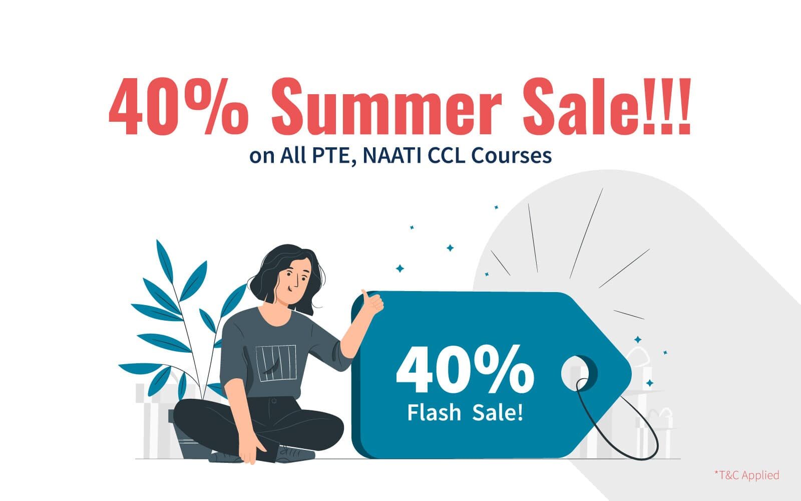 Summer Sale on All PTE &#038; NAATI Courses image