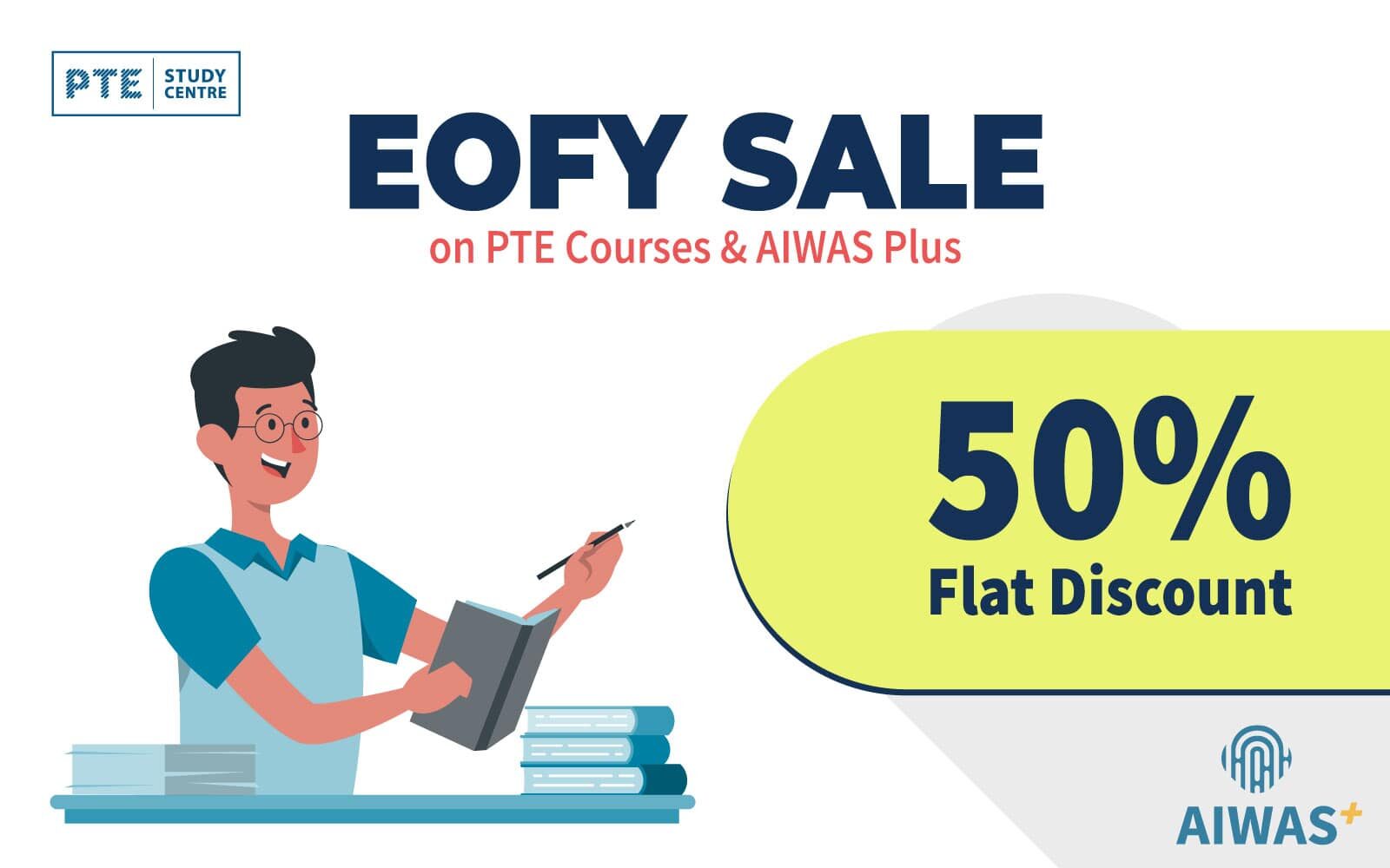 EOFY Sale on PTE Courses &#038; AIWAS Plus image