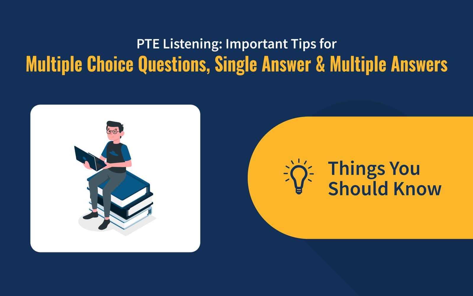 PTE Listening: Important Tips for Multiple Choice Questions, Single Answer &#038; Multiple Answers